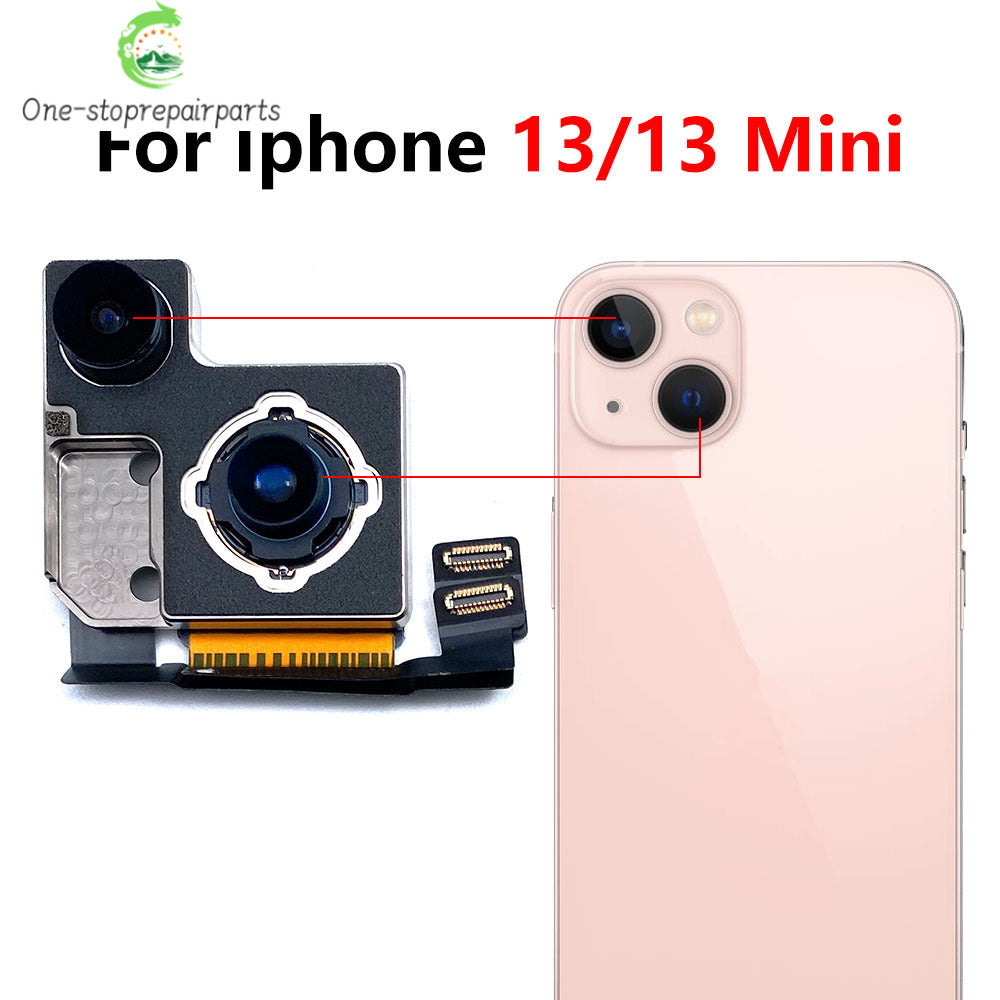New For iPhone 11 12 13 14 15 Pro 11Pro 12Pro 13Pro 14Pro 15Pro Max Mini Plus Rear Big Back Camera Flex Cable Main Camera Module iPhone phone repair parts