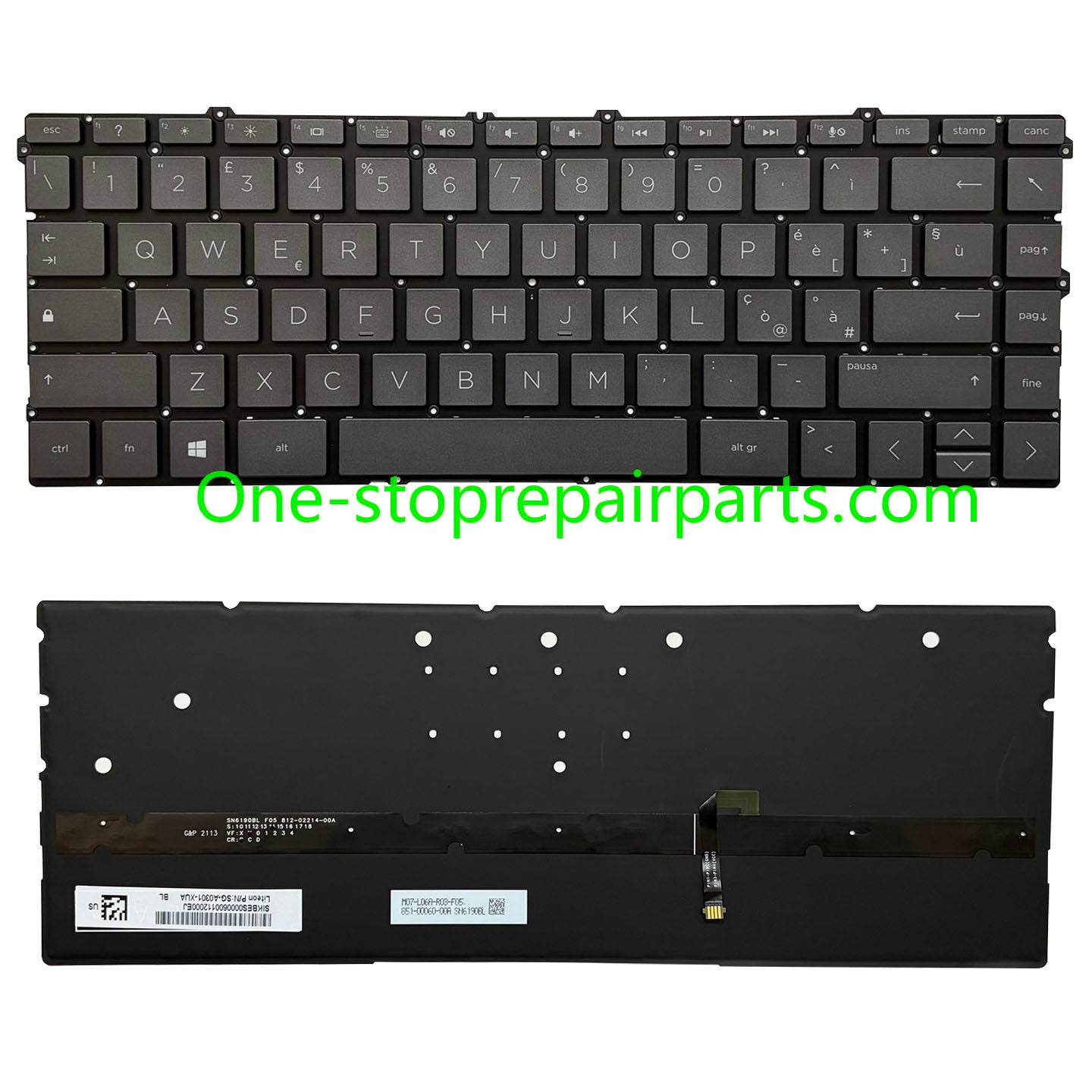 Upper Keyoard  for HP Spectre X360 13-AW TPN-Q225 UK/SP/RU/LA US