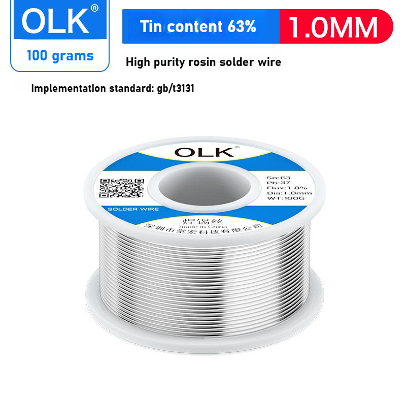 High purity solder wire 63 low temperature with flux rosin core welding household electric soldering iron lead-free solder wire Repair tools