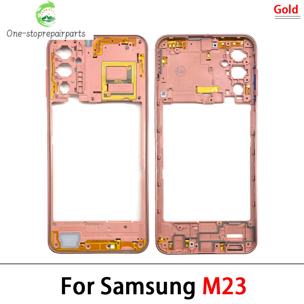 New Middle Frame For Samsung M23 M52 M53 M51 M54 M62 M35 5G M526B M536B M625F Door Housing Bezel Repair Parts Samsung phone repair parts