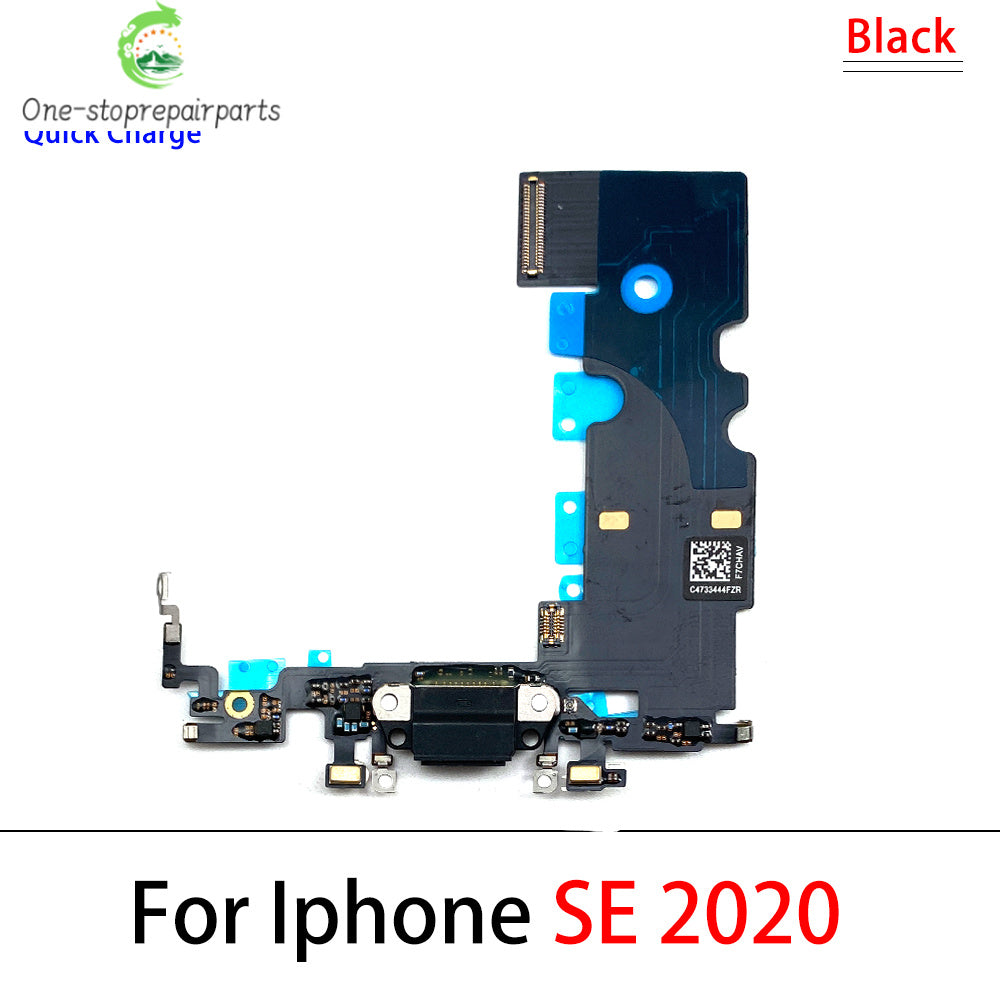 New For iPhone SE 2020 USB Charging Port Mic Microphone Dock Connector Board Flex Cable Repair Parts iPhone phone repair parts