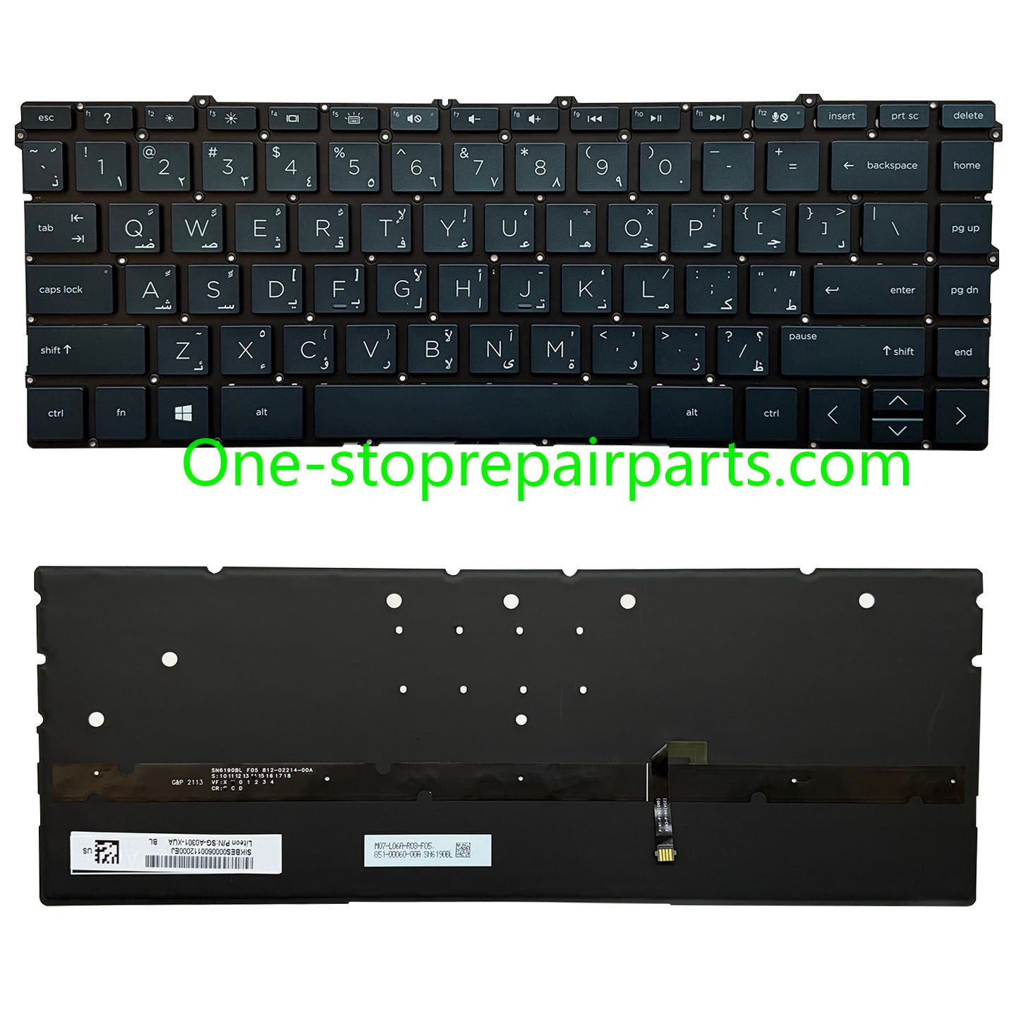 Upper Keyoard  for HP Spectre X360 13-AW TPN-Q225 UK/SP/RU/LA US