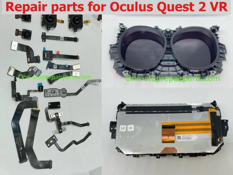 Repair parts for Oculus Quest 2 VR LCD screen Head-mounted display battery Handle joystick sensitive cable Camera flex cable Motherboard