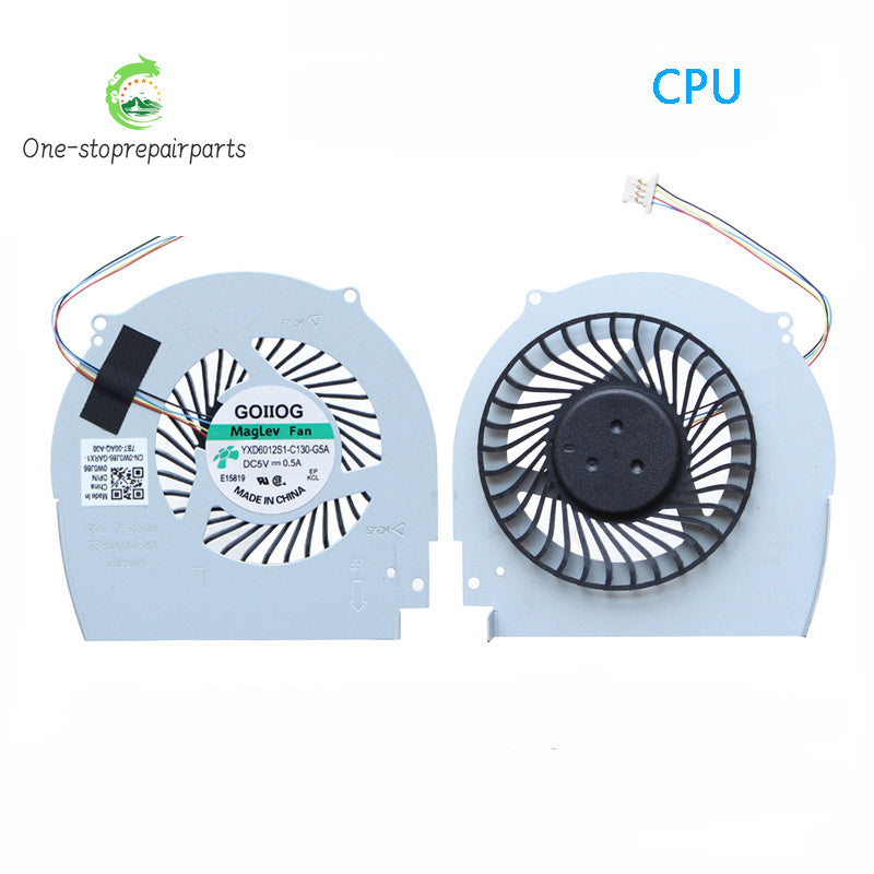NEW LAPTOP CPU GPU Cooling Fan For Dell MASTER 7566 15-7000 15-7566 15-7567 P65F 7466 7467 Dell laptop repair parts