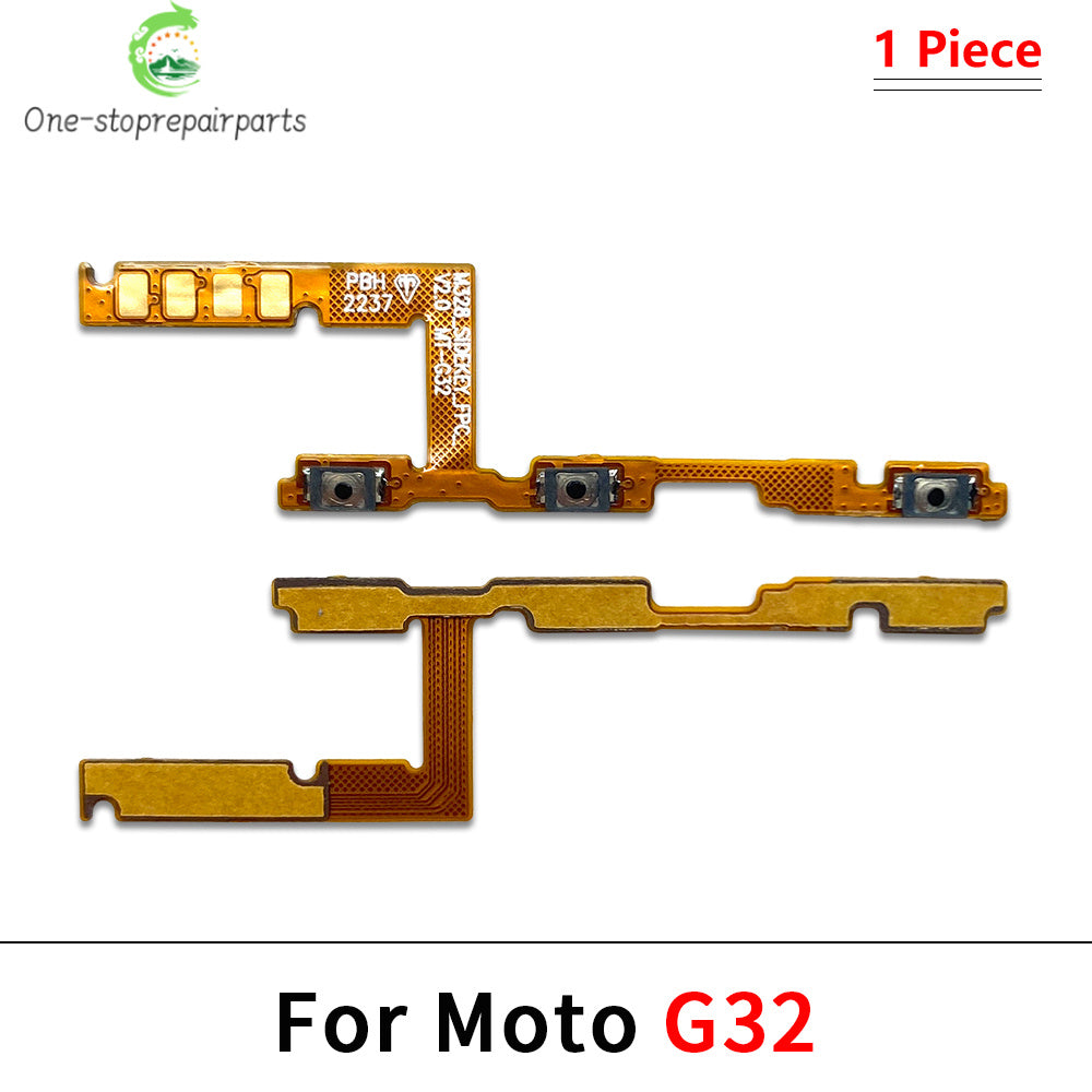 50Pcs, Power On Off Button Volume Key Button Flex Cable For Moto G22 G32 G52 G72 G82 G13 G23 G53 G73 G04 G14 G34 G54 G84 Motorola phone repair parts