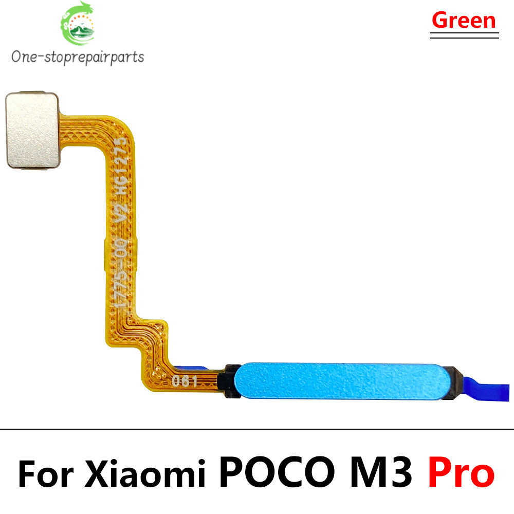 New Fingerprint Scanner For Xiaomi Poco M3 F3 X3 GT Pro Home Button Fingerprint Menu Return Key Sensor Flex Cable For Redmi 9T  Xiaomi  Xiao mi phone repair parts