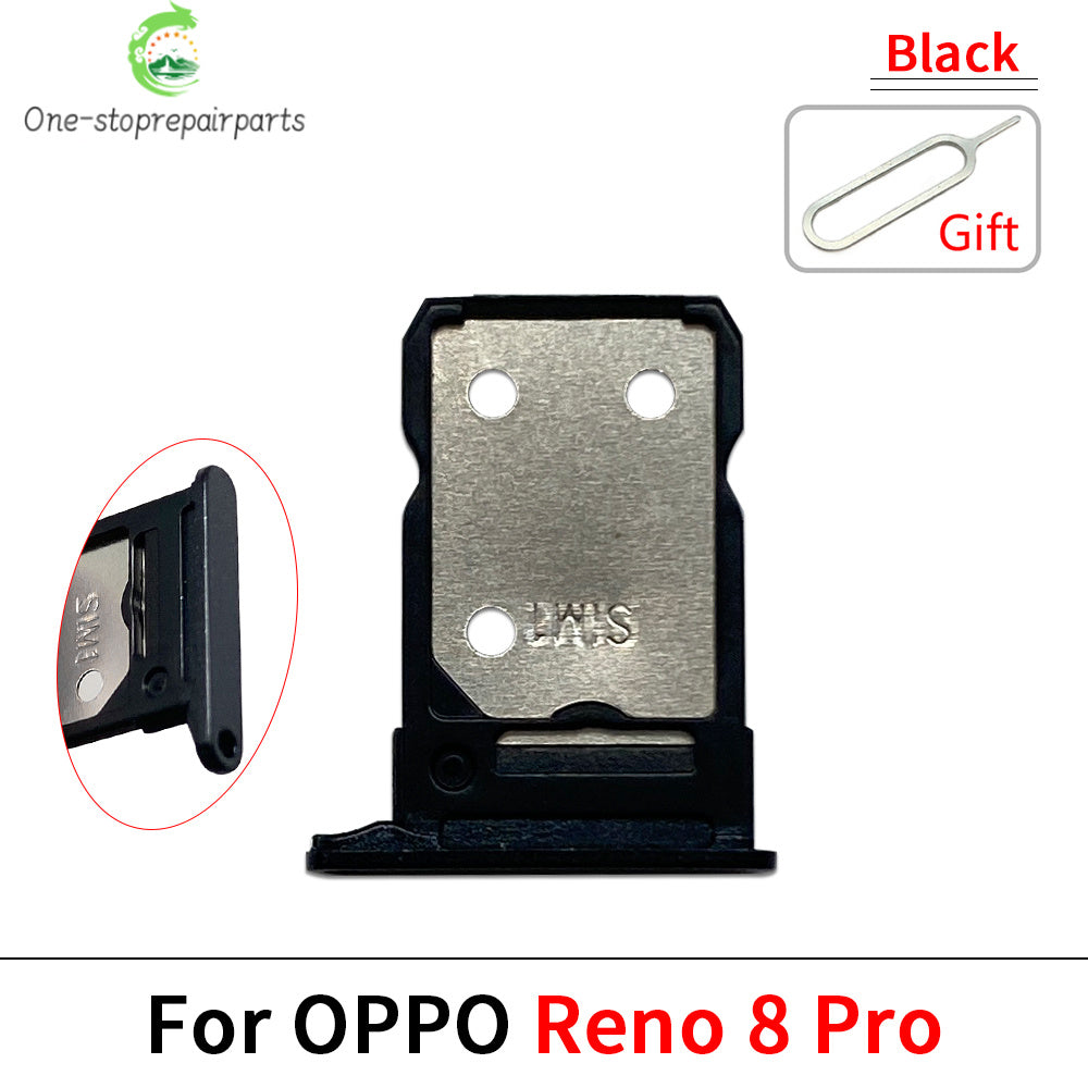 New For OPPO Reno 5 6 8 10 8T Pro Lite 4G 5G SIM Card Slot SD Card Tray Holder Adapter OPPO phone repair parts