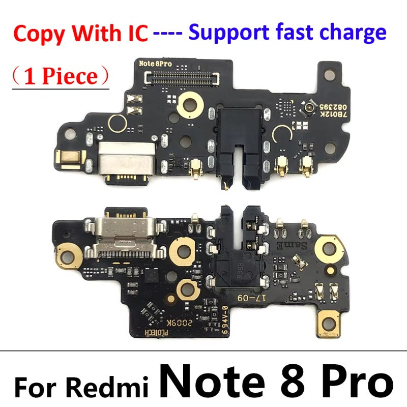 10Pcs USB Charge Port Dock Connector Charging Board Flex Cable For Xiaomi Poco X3 Pro M3 Redmi Note 7 8 8T 9S 9 10 10s Pro 9C 9A  Xiaomi  Xiao mi phone repair parts