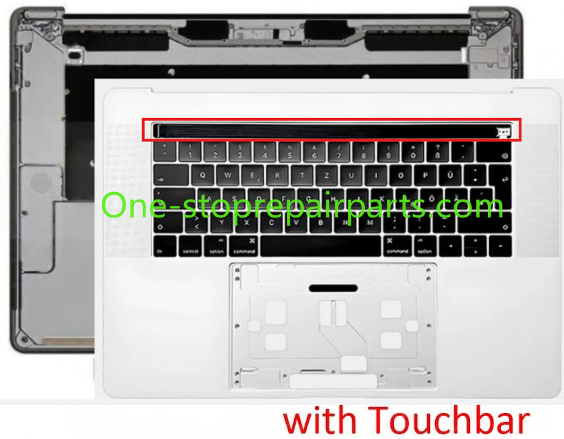 2018 2019 for Macbook Pro 15" Retina A1990 Touchbar Topcase with Keyboard US UK English FR French DE German Spanish Danish Macbook repair parts