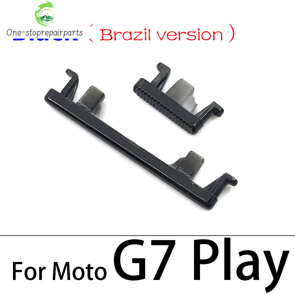 New Side Volume Button Power ON / OFF Buttton Key Set For Motorola Moto G9 G8 G7 Play Plus Power Lite Replacement Parts Motorola phone repair parts