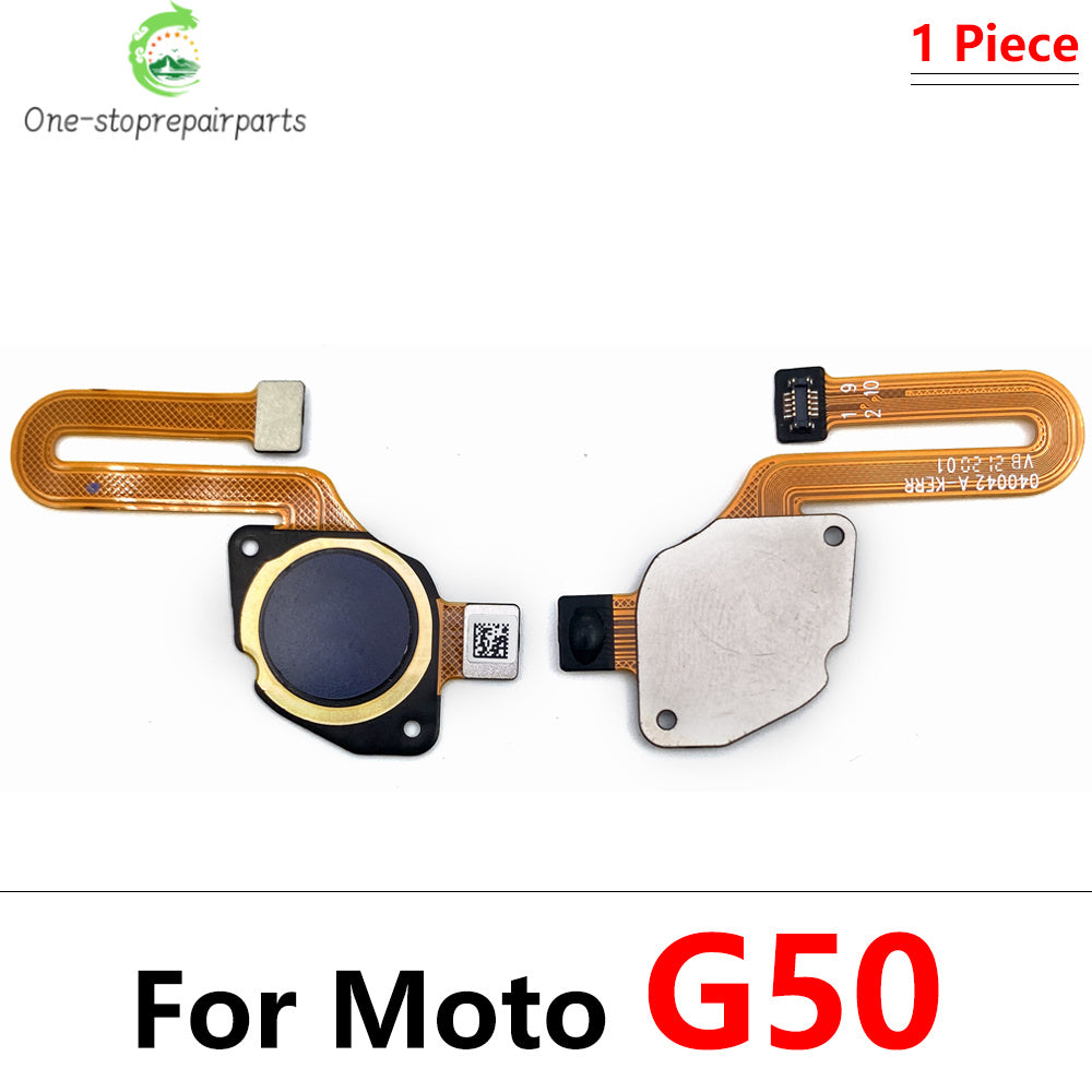 10Pcs/Lot,  Fingerprint Sensor Home Return Key Menu Button Flex Cable For Moto G10 G20 G30 G50 G60 G60s Motorola phone repair parts
