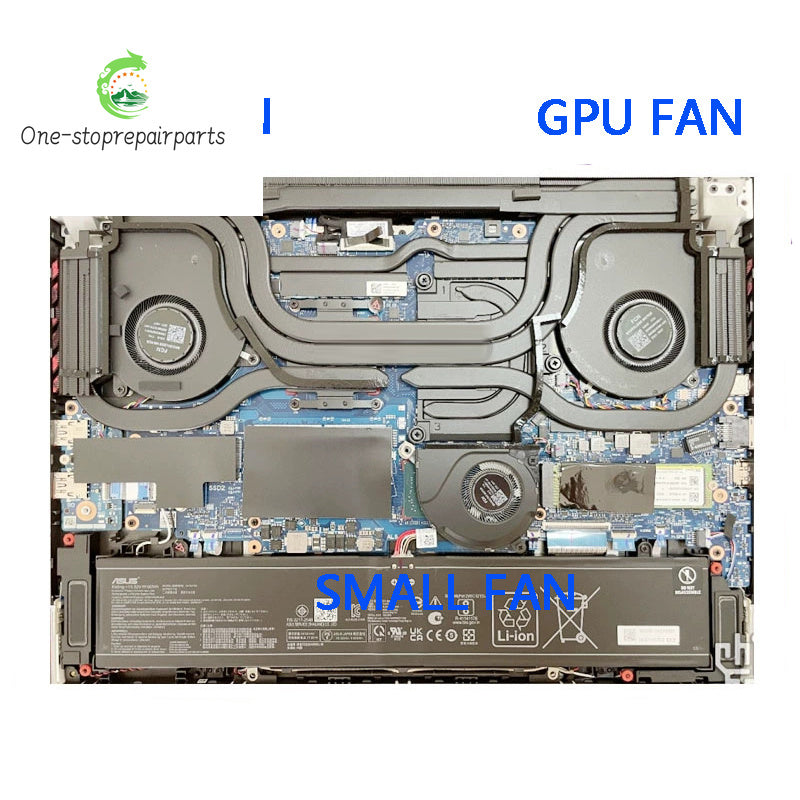 NEW ORIGINAL LAPTOP CPU GPU COOLING FAN For ASUS ROG 7/PLUS 2023 G614JV G614JI ASUS laptop repair parts