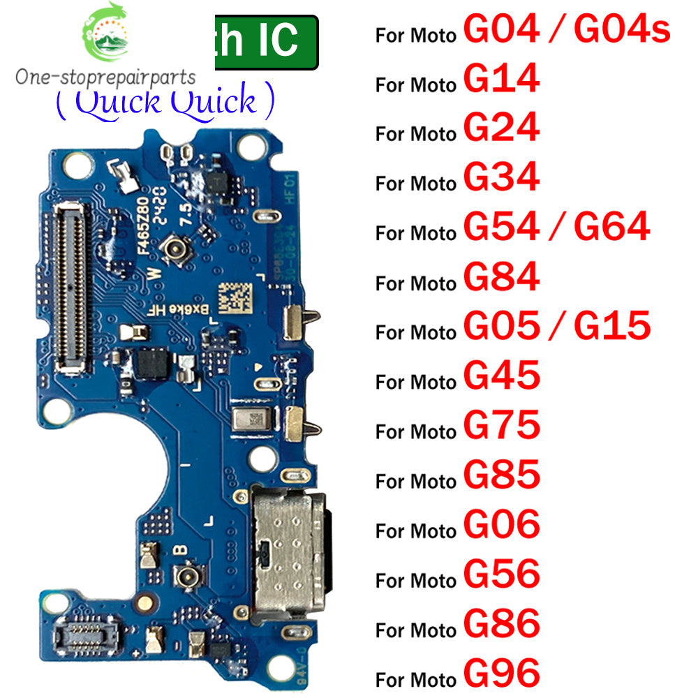 USB Charger Charging Board Port Connector Flex Cable For Moto G04 G14 G24 G54 G64 G84 G34 G45 G05 G15 G75 G85 G06 G56 G86 Power Motorola phone repair parts