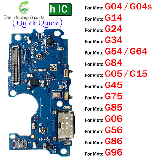 USB Charger Charging Board Port Connector Flex Cable For Moto G04 G14 G24 G54 G64 G84 G34 G45 G05 G15 G75 G85 G06 G56 G86 Power Motorola phone repair parts