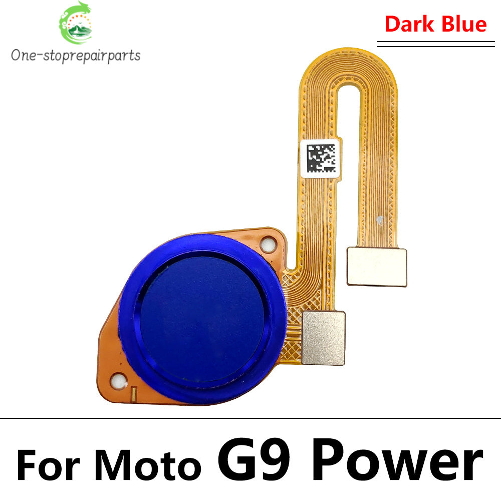 10Pcs/Lot, New For Motorola Moto G9 Plus Power Home Button FingerPrint Touch ID Sensor Flex Cable Ribbon Replacement Parts Motorola phone repair parts