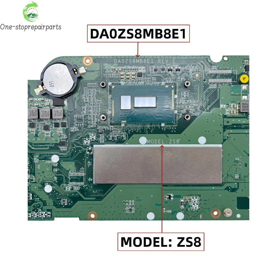 DA0ZS8MB8E1 ZS8 For Acer Aspire R3-371T R7-371T Laptop Motherboard With I5-5200U I7-5500U CPU 8GB-RAM NBMQP1100A NBMQP1100C Acer laptop repair parts
