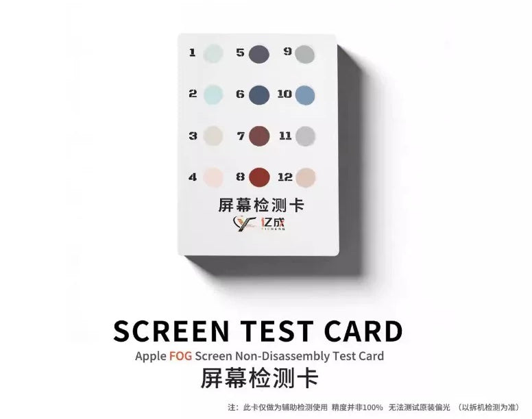 Lens for Authenticity Testing of Original iPhone Screens Inspection Screen, Assembled Screen, Third Party  iPhone 12-17 Series Apple FOG Screen Non-Disassembly Test Card repair tool