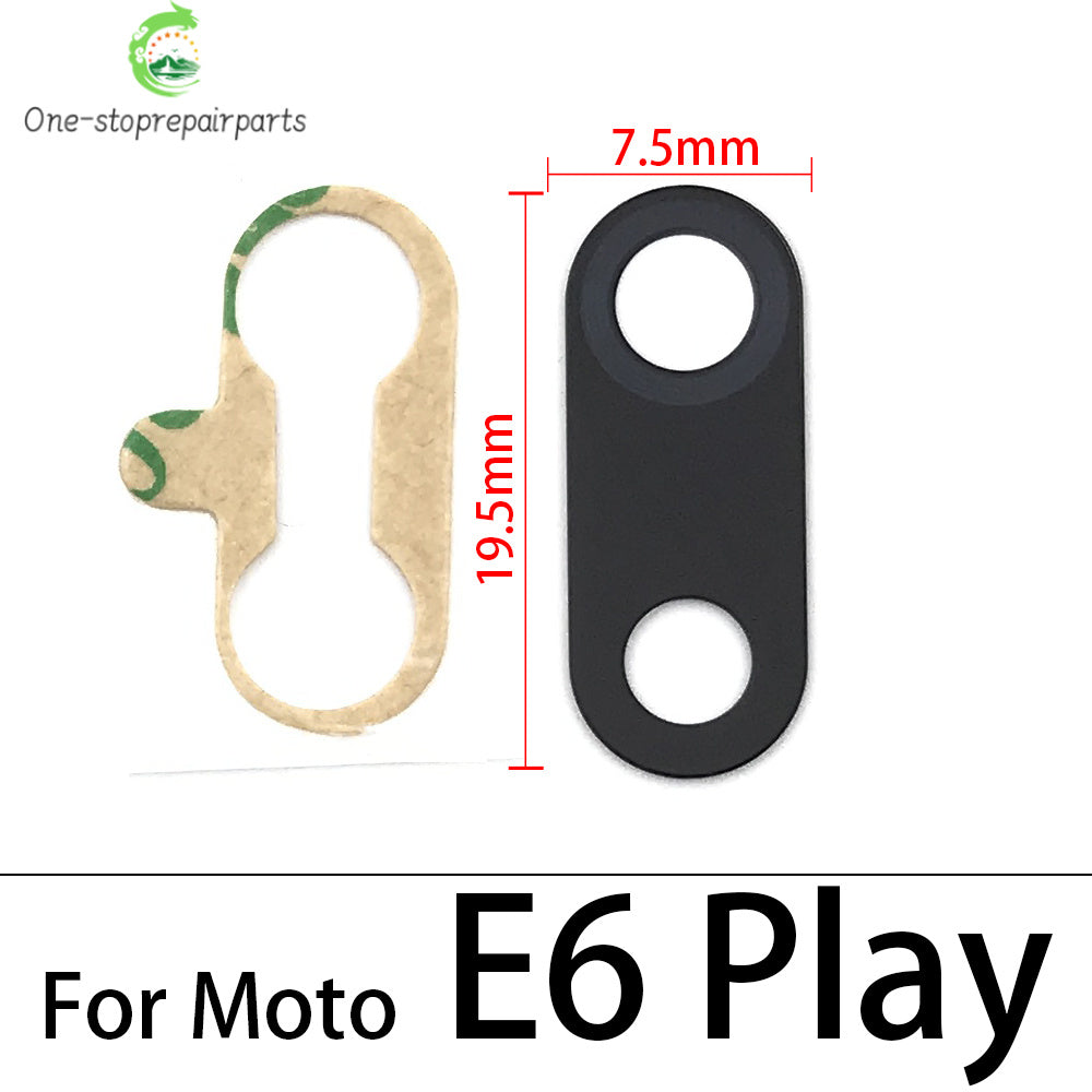 Back Rear Camera Glass Lens For Moto E4 E7 E6 E6s E5 E7i Plus Play Power E20 E30 E40 E22 E32 E13 E22i With Adhesive Motorola phone repair parts