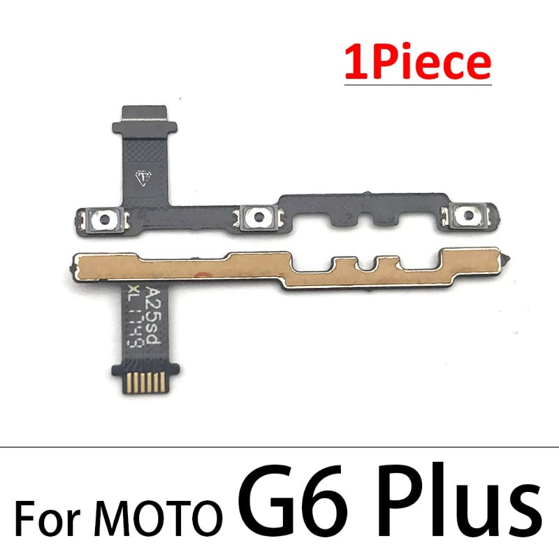 50Pcs, Volume Button Power Switch On Off Button Flex Cable For Motorola Moto G5 G6 G8 G7 G9 Plus Play Power Lite Motorola phone repair parts