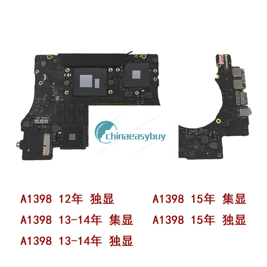 (Shipping fee not include)Macbook A1502 A1425主板 820-3209- 820-00165-A A1398 A1466主板12-17年