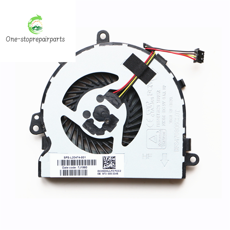 New Original Laptop CPU Cooling Fan For HP 250 255 256/G7 15-DA 15-DB 15-DR 15-DX  TPN-C136 L20474-001 HP laptop repair parts