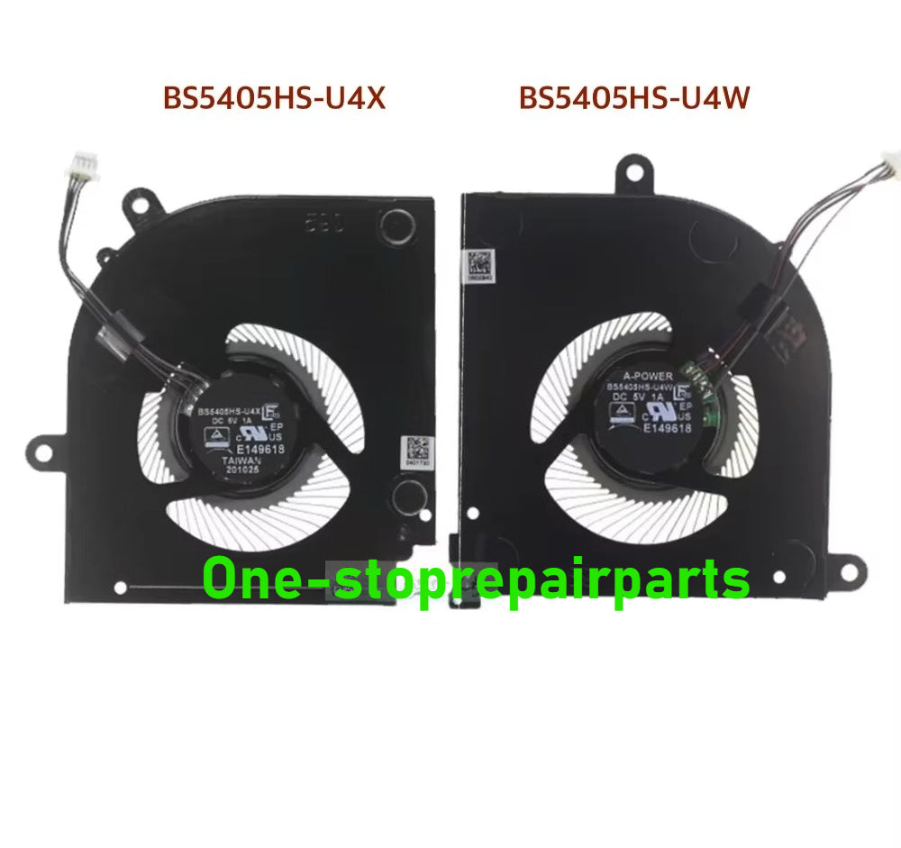 CPU GPU Cooling Fans for MSI Stealth 15M 2021 A11 A11SEK A11UEK A11SDK BS5405HS-U4W BS5405HS-U4X Notebook PC Fan Cooler Radiator MSI laptop repair parts