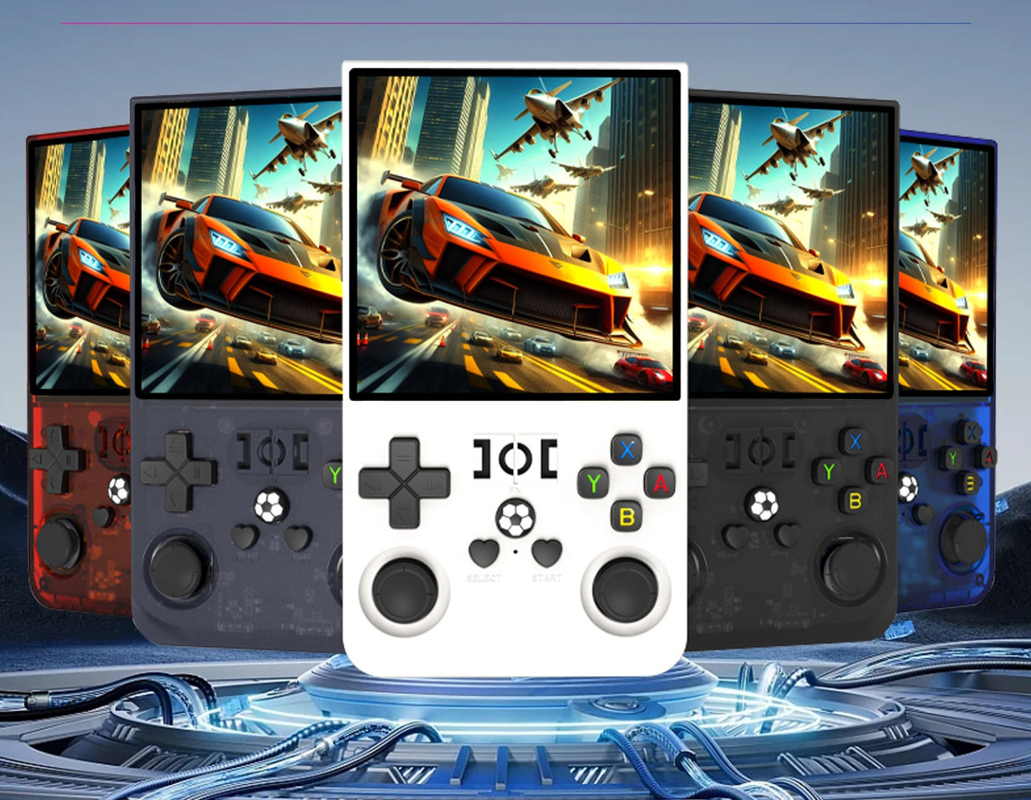 4"inch R36max IPS HD PSP Linux 4000mAh type C rechargable 2.4G Support wireless gamepad Ultra-Thin games Handheld Game Player consolepsp retro dual system