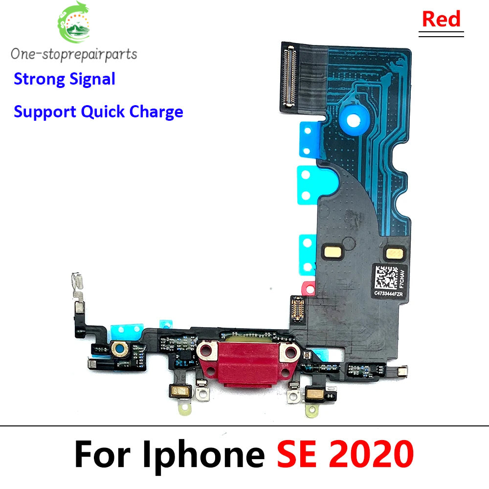 New For iPhone SE 2020 USB Charging Port Mic Microphone Dock Connector Board Flex Cable Repair Parts iPhone phone repair parts