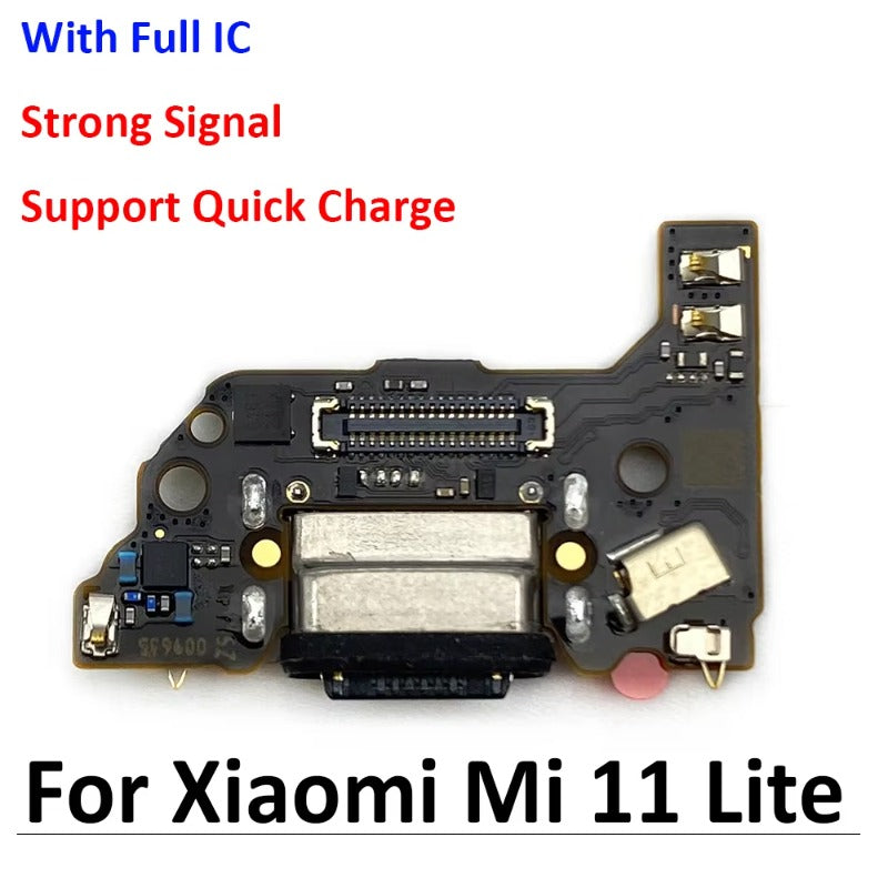 New Charger Board Flex For Xiaomi Mi 11 Mi11 Lite 4G / 5G m2101k9ag USB Port Connector Dock Charging Board Flex Cable Xiaomi  Xiao mi phone repair parts