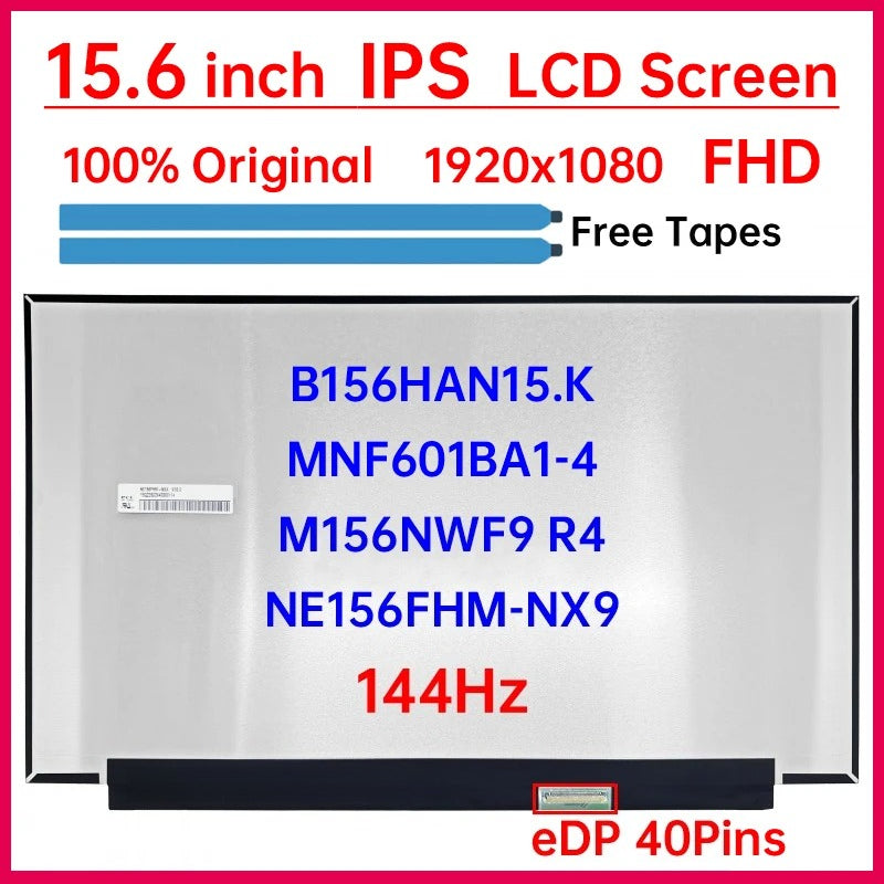 15.6" 144Hz LCD Screen NE156FHM-NX9 For Lenovo LOQ 15AHP9 15ARP9 15IAX9 15IAX9E 15IAX9I 15IRX9 Display Matrix Panel Replacement Lenovo laptop repair parts