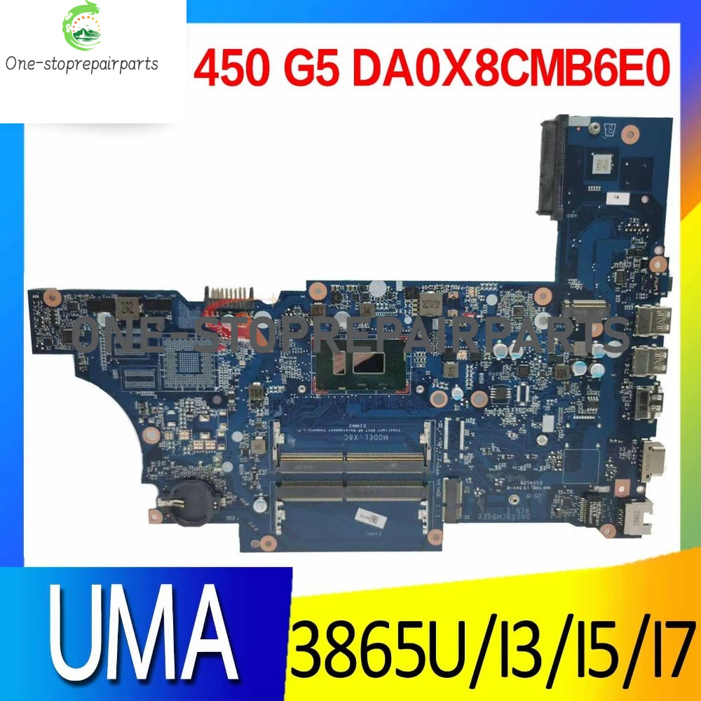 For HP Probook 450 G5 Laptop Motherboard L00828-601 L12612-601 L23103-601 L00825-601 DA0X8CMB6E0 With I3 I5 I7 7th 8th CPU DDR4 Mainboard Tested Work HP laptop repair parts