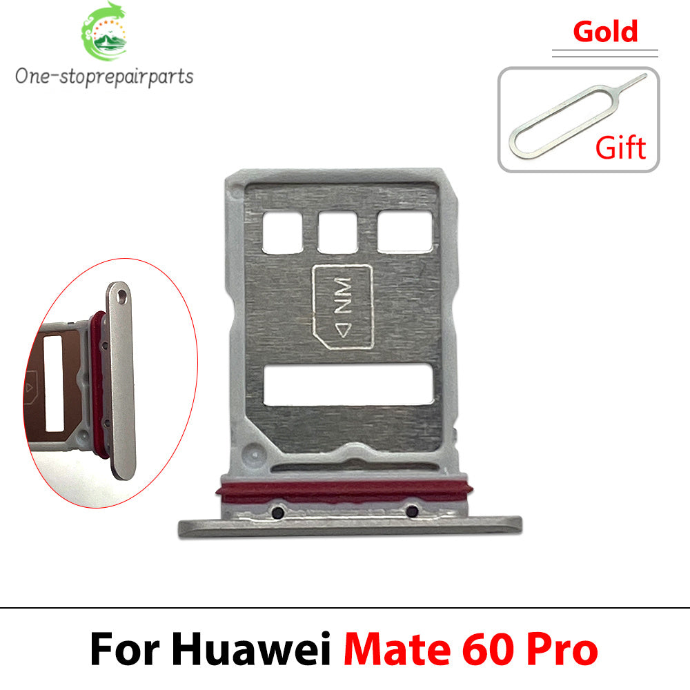 10Pcs, SIM Card Holder Tray Slot Holder Adapter Socket For Huawei Mate 50 60 Pro Plus 4G 5G Huawei phone repair parts