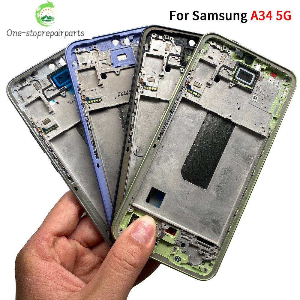 New Front Housing LCD Frame Screen Bezel Holder For Samsung A05 A05s A15 A25 A35 A06 A26 A34 4G 5G Samsung phone repair parts