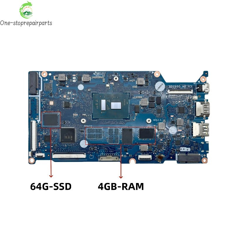 NB2950_MB_V3 Mainboard For Acer Swift SF114-34 Laptop Motherboard With Intel N4500 N5100 N6000 CPU 4GB/8GB/16GB-RAM 0GB/64GB-SSD Acer laptop repair parts