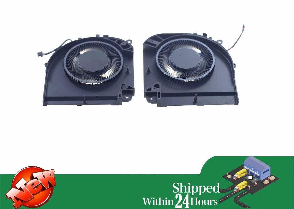 Laptop CPU GPU Cooling Fan DC12V 0.6A 4-Pin for Gigabyte Aorus 15 BSF 9MF X5LF RTX 4070 Gigabyte laptop repair parts