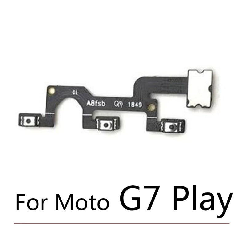 50Pcs, Volume Button Power Switch On Off Button Flex Cable For Motorola Moto G5 G6 G8 G7 G9 Plus Play Power Lite Motorola phone repair parts