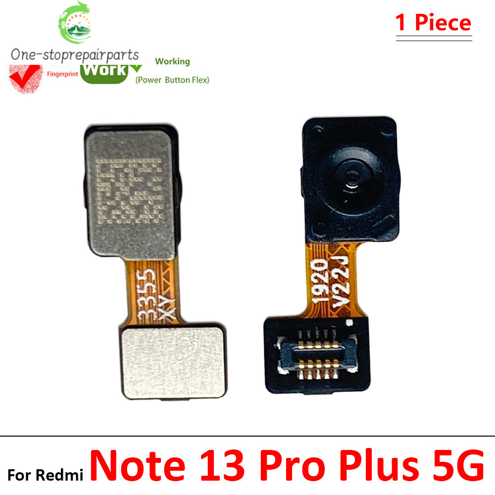New For Xiaomi Redmi Note 13 Pro Plus 4G 5G Home Button Fingerprint Sensor Flex With Power Key Button Flex Cable  Xiaomi  Xiao mi phone repair parts