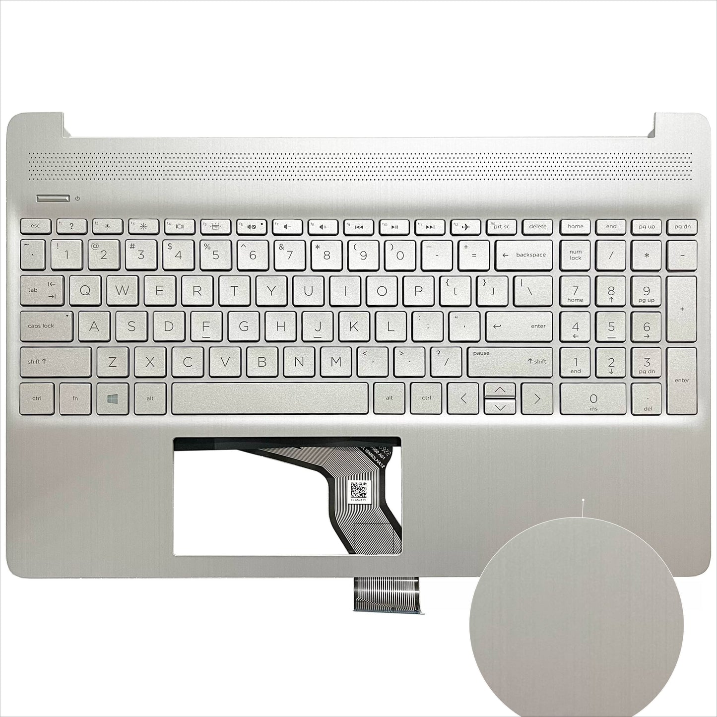 Upper cover case keyboard for  HP 15-EF DY 15s-EQ FQ TPN-Q222 Top case plamrest  L63579-001 touchpad