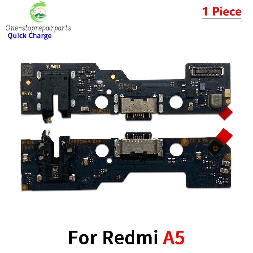 10Pcs/Lot,  Dock Connector Micro USB Charger Charging Port Flex Cable Microphone Board For Redmi A1 A2 A3 A5 Plus A7 Pro 4G Redmi phone repair parts