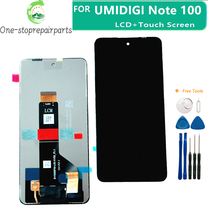100% Original LCD + Touch Screen Digitizer Display For UMIDIGI NOTE 100 note100A Cellphone Module Repair Replacement Part Umidigi phone repair parts