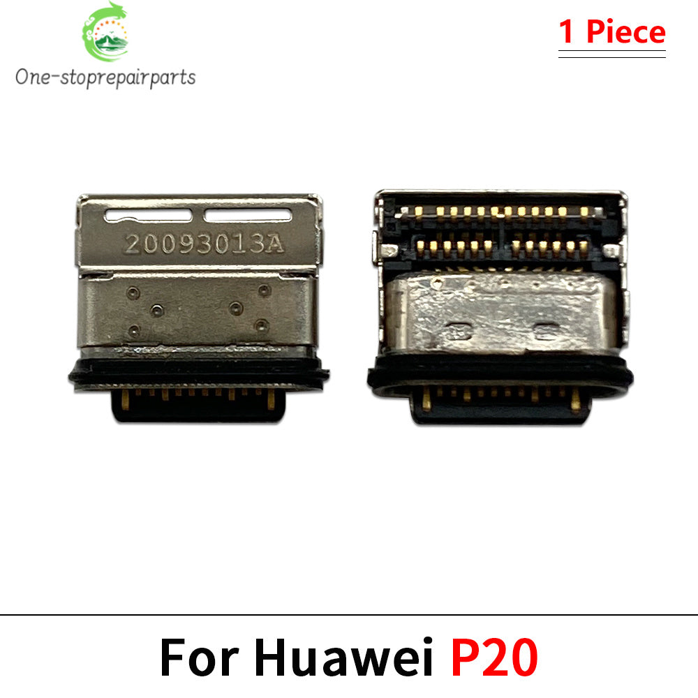 10Pcs, Charger Micro USB Charging Port Dock Connector Socket For Hauwei P20 P30 P40 P50 Lite Pro Plus 5G HUAWEI phone repair parts