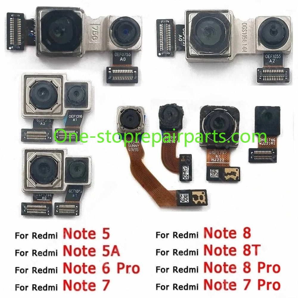 Rear Back Camera Lens For Xiaomi Redmi Note 8 Pro 8T 5 5A 6 7 Camera Module Backside View Xiaomi phone repair parts