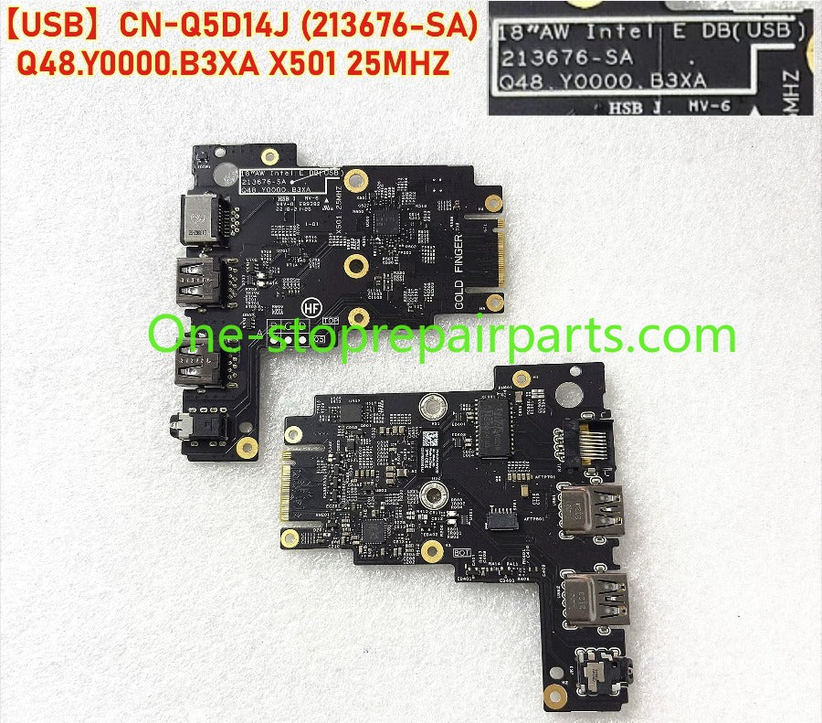 Dell Alienware M18 R1 R2 2.5G USB Small Board Audio Network Port  USB daughterboard CN-Q5D14J (213676) 2.5G Q5D18M (213690) CN-Q5D15Y (213722) 1G Q5D18T (213722)  Alienware Laptop repair parts