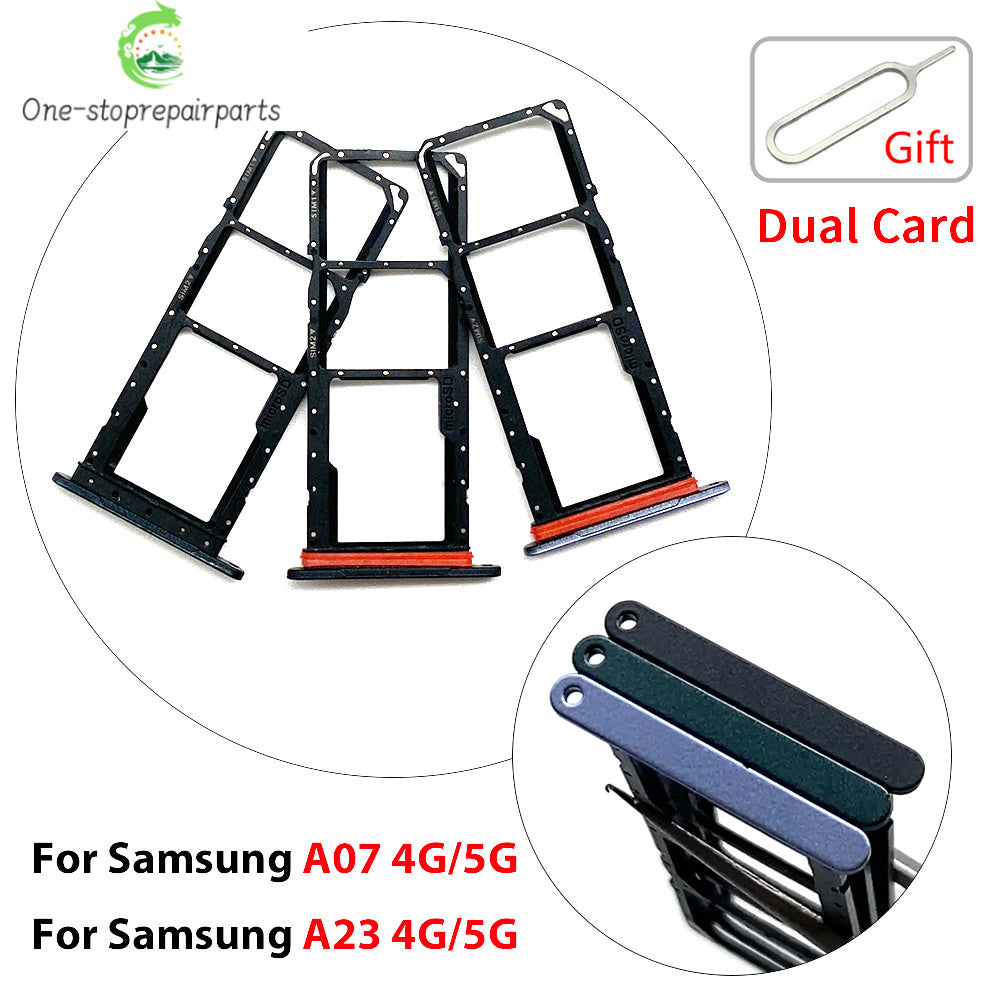 New For Samsung A07 A17 4G 5G Dual SIM Card Tray Slot Holder Adapter Accessories Samsung phone repair parts