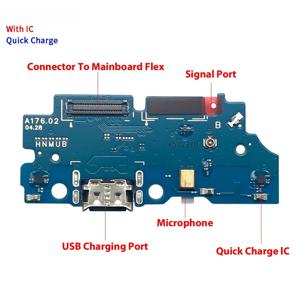 26Pcs, For Samsung A05 A05s A15 A25 A35 A06 A16 A26 A07 A17 4G 5G USB Charge Port Jack Dock Connector Charging Board Flex Cable Samsung phone repair parts