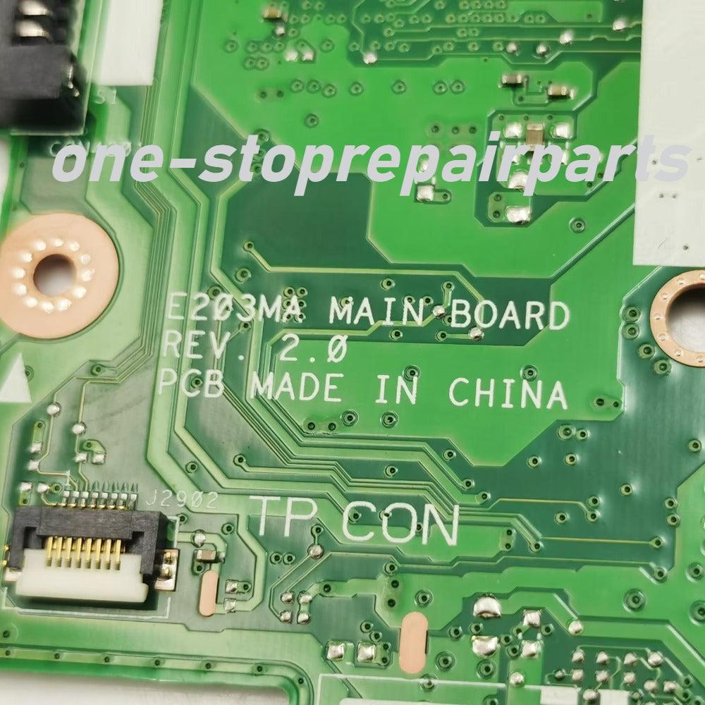 E203MA N4000 N5000 CPU 2GB/4GB-RAM 0GB/64GB-SSD Mainboard For ASUS E203M E203MAR E203MAS L203MA W203MA R203MA E203NA Motherboard ASUS laptop repair parts