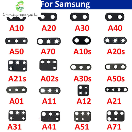 Back Rear Camera Glass Lens For Samsung A10 A20 A30 A50 A40 A70 A10s A20s A30S A50S A21s A01 A11 A12 A21 A31 A51 A71 Samsung phone repair parts