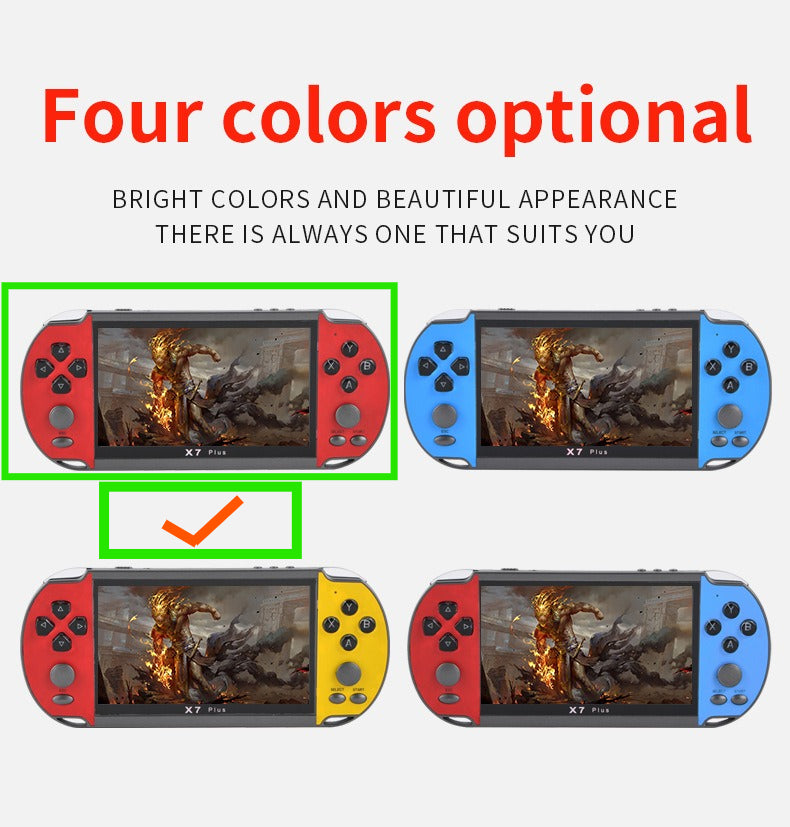 5.1" nch x7 plus HD 15000 games Dual Joystick Handheld Game Player console Nostalgic 128-bit retro game console
