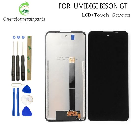UMIDIGI BISON gt bisonGT LCD Display+Touch Screen Digitizer 100% Original Tested LCD Screen Glass Panel For BISON GT Other Brand Phone repair parts