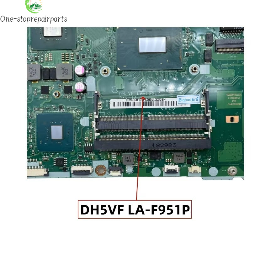 For Acer Aspire A715-72G Nitro AN515-52 Laptop Motherboard DH5VF LA-F951P With i5-8300H i7-8750H CPU GTX1050 / GTX1050Ti 4GB-GPU Acer laptop repair parts